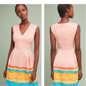 Anthropologie X Tracy Reese Painterly Pleat Dress